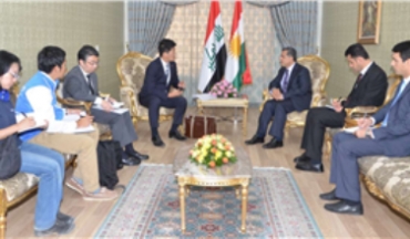 Berpirsê peywendîyên derveyê Herêma Kurdistanê pêşwazî li şandeke Japonî kir