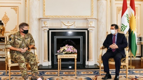 Serokwezîr li gel şandeke hêzên hevpeymanan civiya