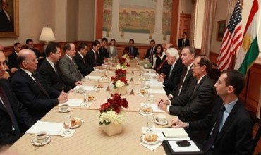 Serokê Herêma Kurdistanê li gel Serok û Endamên Encûmena Jûra Bazirganiya Emerîkî civiya