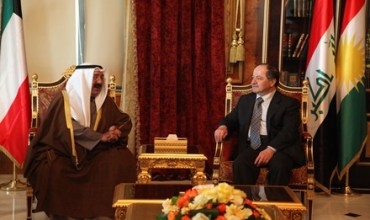 Serokê Herêma Kurdistanê pêşwaziya Wezîrê Karubarê Dîwana Mîrê Kuwêt kir