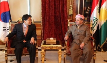 Serokê Herêma Kurdistanê pêşwaziya Balyozê nû yê Koriya Başûr li Iraqê kir