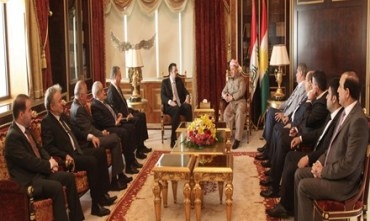 Serokê Herêma Kurdistanê pêşwaziya şandekî Tevgera Musteqbela Lubnanî kir