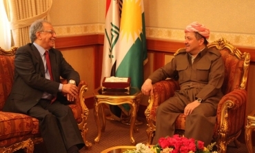 Serokê Herêma Kurdistanê pêşwaziya Fexrî Kerîm kir