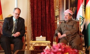 Serokê Herêma Kurdistanê pêşwaziya Balyozê Elmanya li Iraq kir