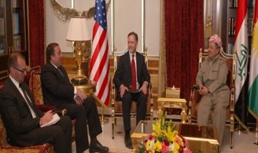 Serokê Herêma Kurdistanê pêşwaziya şandekî Balyozxaneya Emerîka li Iraq kir