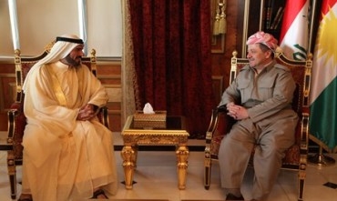 Serokê Herêma Kurdistanê pêşwaziya Emîrê Eşîra Dilêm û şanda li gel kir