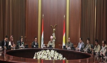 Serokê Herêma Kurdistanê li gel borda rêxistinên Lawên Kurdistanê civiya