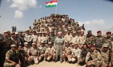 Serokê Herêma Kurdistanê serdana hêzên Pêşmergeyên Kurdistanê li gundê Qahîreya ser bi devera Zummarê kir