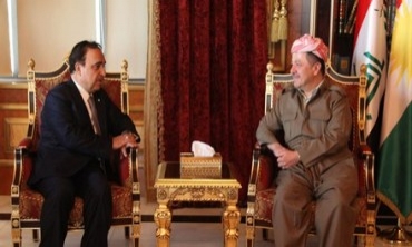 Serokê Herêma Kurdistanê pêşwaziya birêz Seîd El Bezaz kir