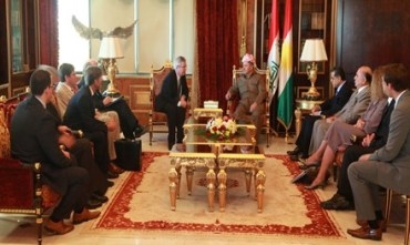 Serokê Herêma Kurdistanê pêşwaziya şandekî Bazirganiya Brîtanya kir