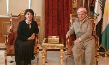 Serokê Herêma Kurdistanê pêşwaziya siyasetmedara Kurd xanim Leyla Zana kir