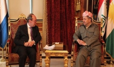 Serokê Herêma Kurdistanê pêşwaziya Balyozê Holanda li Iraq kir