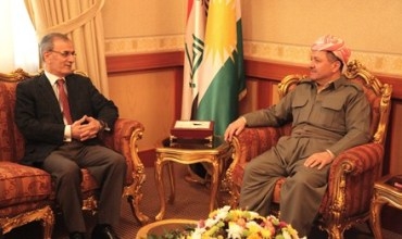 Serokê Herêma Kurdistanê li gel Parêzgerê Kerkûkê civiya