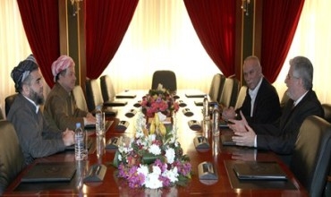 Serokê Herêma Kurdistanê li gel her sê‌ serkirdeyên rikeber civiya