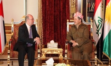 Serokê Herêma Kurdistanê pêşwaziya Wezîrê Dewletê Brîtanya yê Karubarê Rojhilata Navîn kir