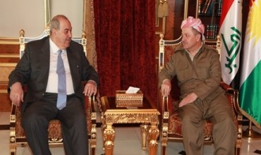 Serokê Herêma Kurdistanê pêşwaziya Serokê Lîsta El Iraqiye kir