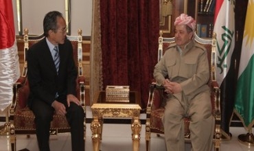 Serokê Herêma Kurdistanê pêşwaziya Balyozê nû yê Japonya li Iraqê kir