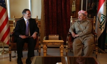 Serokê Herêma Kurdistanê pêşwaziya Balyozê Wîlayetên Yekgirtiyê Amerika li Iraqa Federal kir