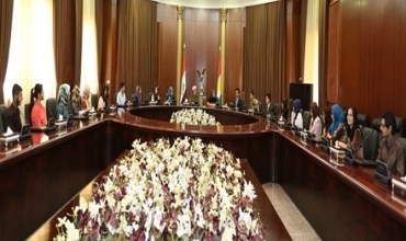 Serokê Herêma Kurdistanê pêşwaziya xwendekarê yekemînên pola 12 ê amadehiyê Herêma Kurdistanê kir