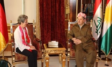 Serokê Herêma Kurdistanê pêşwaziya Balyoza Elmanya li Iraqa Federal kir