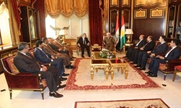 Serokê Herêma Kurdistanê pêşwaziya şandekî Hevpeymaniya Nîştîmanî ya Iraqê kir