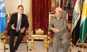 Serokê Herêma Kurdistanê pêşwaziya Nûnerê Taybetî yê Sekreterê Giştî yê Neteweyên Yekgirtî kir