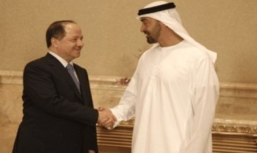 Li Abudabî, Serok Barzanî ji aliyê Şêx Mihemed Bin Zayd El Nihiyan ve hate pêşwazî kirin