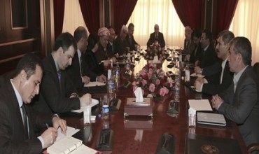 Serokê Herêma Kurdistanê li gel şandekî hevbeşa Encûmena Nîştîmanî ya Kurdên Sûriye û PYD civiya