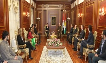 Serokê Herêma Kurdistanê pêşwaziya şandekî Rêxistina Lawên Aştîparêz kir