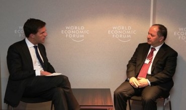 Serokê Herêma Kurdistanê û Serok Wezîrê Holanda li Davosê civiyan