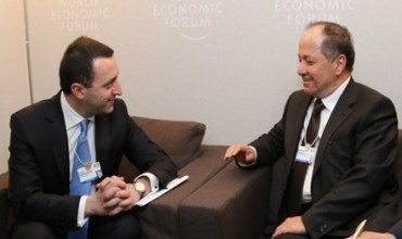 Serokê Herêma Kurdistanê li Korbenda Aboriya Cîhanî li Davos li gel Serok Wezîrê Gurcîstanê civiya