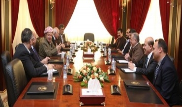 Serokê Herêma Kurdistanê li gel pênç partiyên Kurdistanî civiya