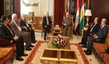 Serokê Herêma Kurdistanê pêşwaziya şandekî Encûmena Niştîmaniya Suriye kir