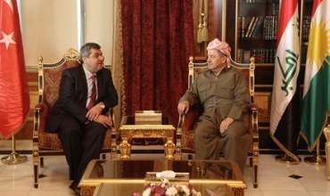 Serokê Herêma Kurdistanê pêşwaziya Balyozê Tirkiye li Iraqa Federal kir