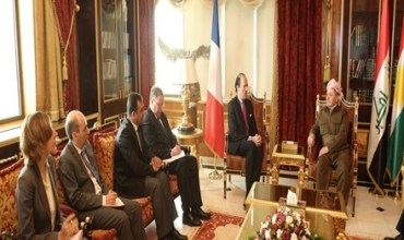 Serok Barzanî pêşwaziya Nûnerê Wezareta Derveya Fransa kir