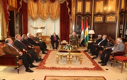 Serokê Herêma Kurdistanê pêşwaziya Wezîrê berê yê Rewşenbîriyê Misir û şanda li gel kir