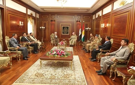 Serokê Herêma Kurdistanê pêşwaziya birîkarê Wezareta Pêşmerge kir