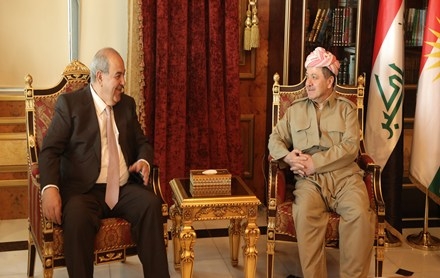 Serokê Herêma Kurdistanê pêşwaziya Serokê Lîsta Niştîmaniya Iraqê kir