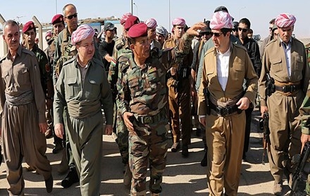 Serok Barzanî serdana hêzên Pêşmerge yên li bereya Musil kir