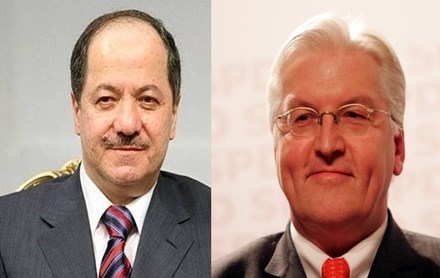 Wezîrê Derveyê Elmanya li rêya telefonê ve peywendiyê bi Serok Barzanî re kir