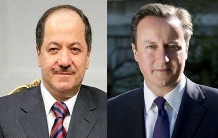 Serok Wezîrê Brîtanya pîrozbahiyê li Serok Barzanî kir