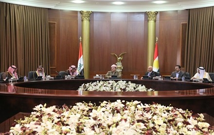 Serokê Herêma Kurdistanê pêşwaziya şanda Şêxên Hoza Şemer kir