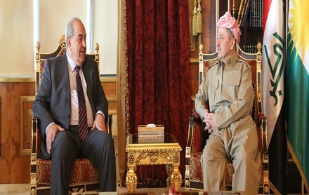 Serok Barzanî pêşwaziya Serokê Lîsta Niştîmaniya Iraqê li Encûmena Nûnerên Iraqê kir