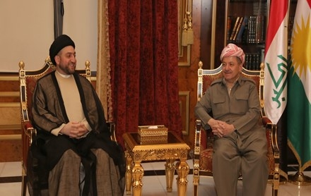 Serok Barzanî pêşwaziya Serokê Encûmena Bilinda Îslamiya Iraqê kir