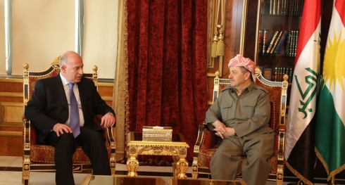 Serok Barzanî pêşwaziya Cîgirê Serok Komarê Iraqê kir