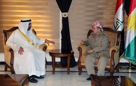 Serok Barzanî pêşwaziya Şêxê Hoza Şemerê kir