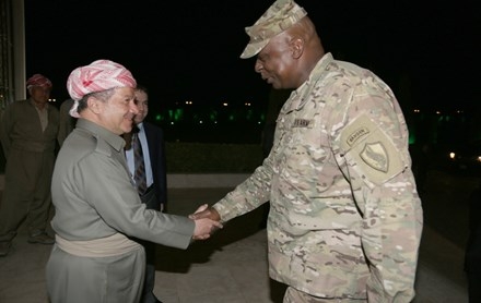 Serok Barzanî li gel Fermandeyê Fermandeya Navendî ya Hêzên Amerîka civiya