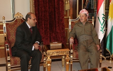 Serokê Herêma Kurdistanê pêşwaziya Konsolê berê yê Misirê kir