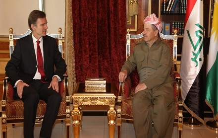 Serokê Herêma Kurdistanê pêşwaziya Konsolê nû yê Elmanya li Hewlêrê kir