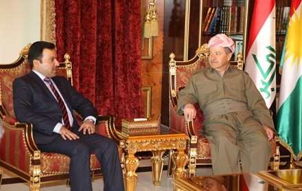 Serok Barzanî û Serokê Parlemena Kurdistanê civiyan